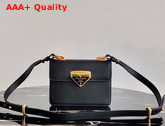 Prada Saffiano Leather Prada Symbole Bag in Black 1BD270 Replica