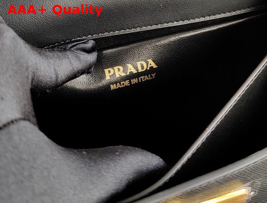 Prada Saffiano Leather Prada Symbole Bag in Black 1BD270 Replica