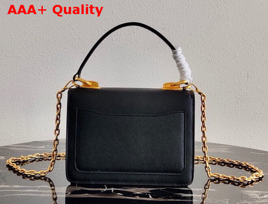 Prada Saffiano Leather Prada Symbole Bag in Black 1BN021 Replica