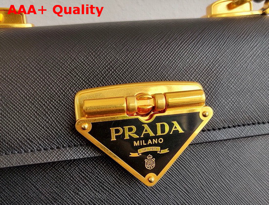 Prada Saffiano Leather Prada Symbole Bag in Black 1BN021 Replica