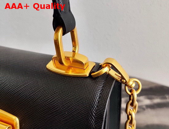 Prada Saffiano Leather Prada Symbole Bag in Black 1BN021 Replica