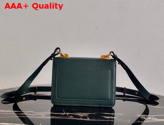 Prada Saffiano Leather Prada Symbole Bag in Emerald 1BD270 Replica