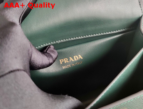 Prada Saffiano Leather Prada Symbole Bag in Emerald 1BD270 Replica