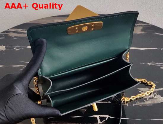 Prada Saffiano Leather Prada Symbole Bag in Emerald 1BN021 Replica