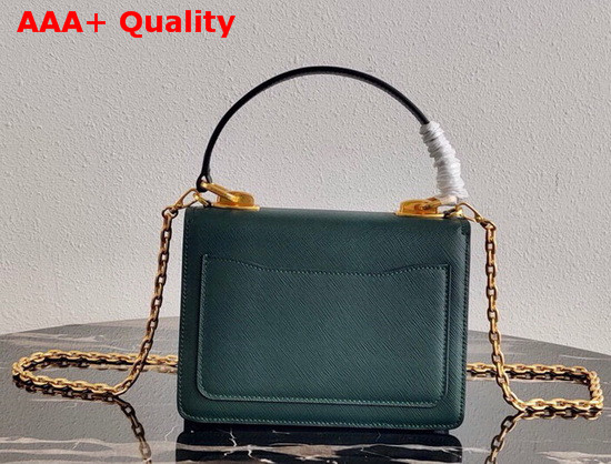 Prada Saffiano Leather Prada Symbole Bag in Emerald 1BN021 Replica