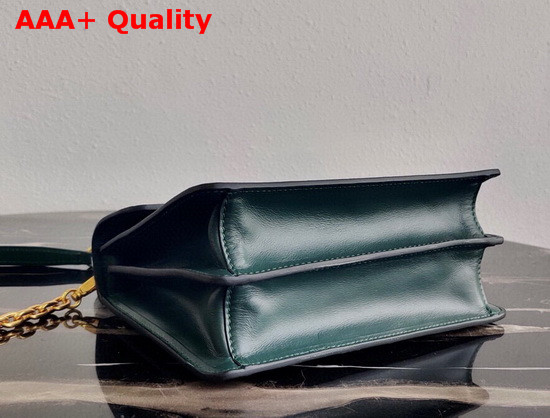 Prada Saffiano Leather Prada Symbole Bag in Emerald 1BN021 Replica