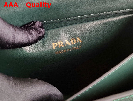 Prada Saffiano Leather Prada Symbole Bag in Emerald 1BN021 Replica