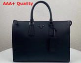 Prada Saffiano Leather Tote Bag Black 2VG039 Replica