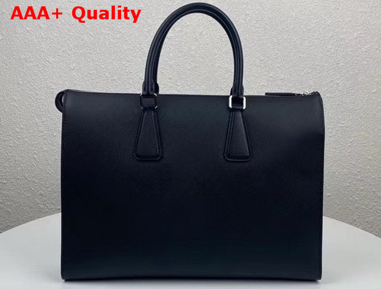 Prada Saffiano Leather Tote Bag Black 2VG039 Replica