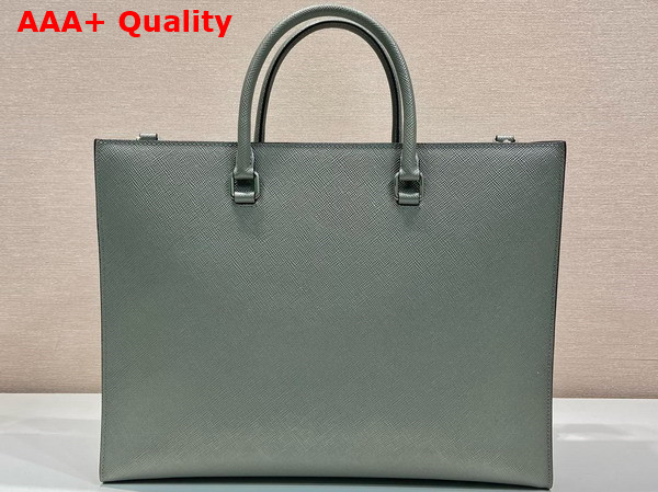 Prada Saffiano Leather Tote Bag in Clay Grey 2VG101 Replica