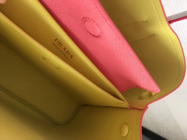 Prada Saffiano Leather Tote in Pink