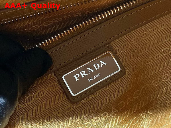 Prada Saffiano Leather Travel Bag in Caramel 2VC018 Replica