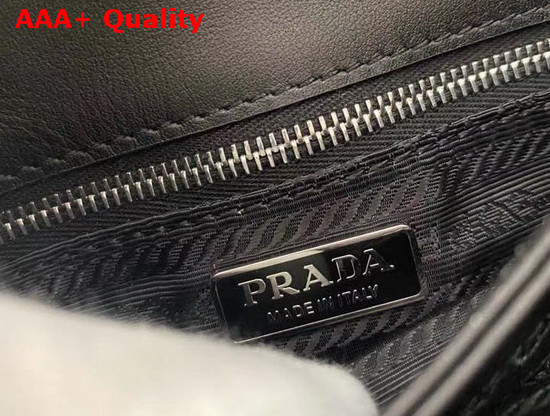 Prada Saffiano Leather and Nylon Mini Bag in Black Replica