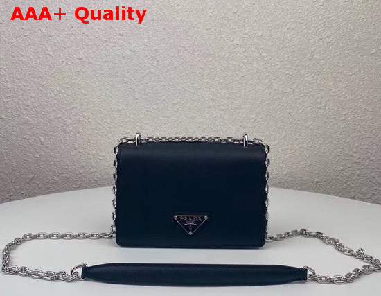 Prada Saffiano Leather and Nylon Mini Bag in Black Replica