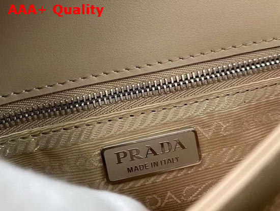 Prada Saffiano Leather and Nylon Mini Bag in Cameo Beige Replica