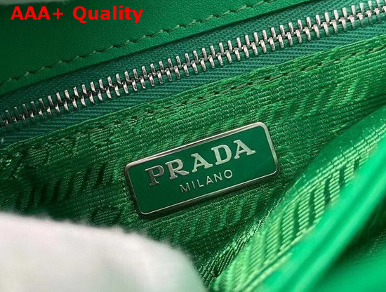 Prada Saffiano Leather and Nylon Mini Bag in Green Replica