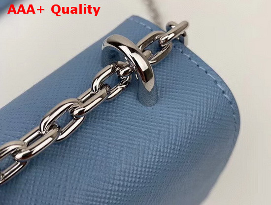 Prada Saffiano Leather and Nylon Mini Bag in Light Blue Replica