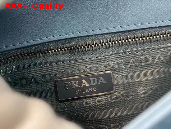 Prada Saffiano Leather and Nylon Mini Bag in Light Blue Replica