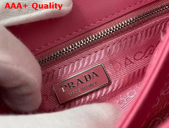 Prada Saffiano Leather and Nylon Mini Bag in Pink Replica