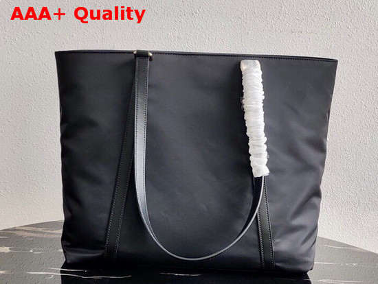 Prada Saffiano Leather and Nylon Tote in Black Replica