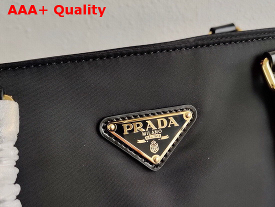 Prada Saffiano Leather and Nylon Tote in Black Replica