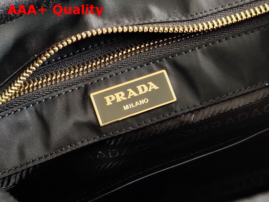 Prada Saffiano Leather and Nylon Tote in Black Replica