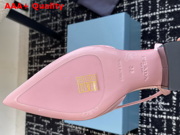 Prada Satin Cut Out Pumps Confetti Pink 1I736N Replica