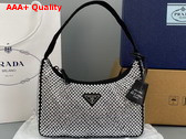 Prada Satin Mini Bag with Artificial Crystals 1NE515 Replica