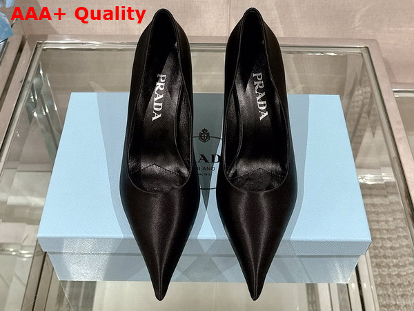 Prada Satin Pumps in Black 1I484N Replica