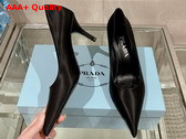 Prada Satin Pumps in Black 1I484N Replica