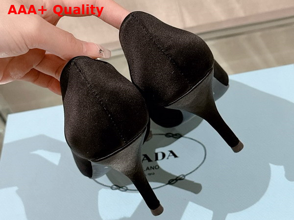 Prada Satin Pumps in Black 1I484N Replica