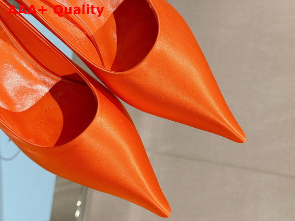 Prada Satin Pumps in Orange 1I484N Replica