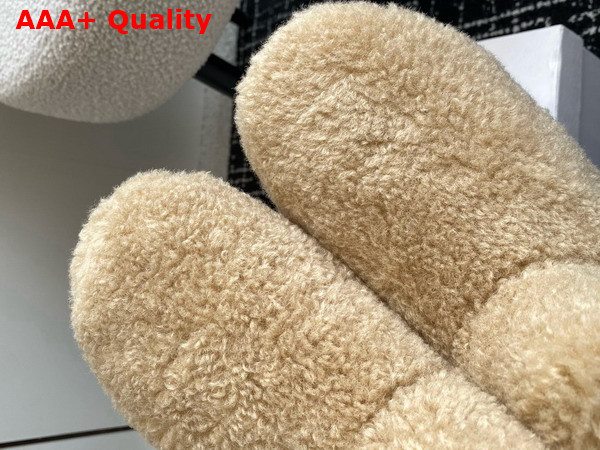 Prada Shearling Booties in Beige 1T711N Replica