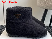 Prada Shearling Booties in Black 1T711N Replica