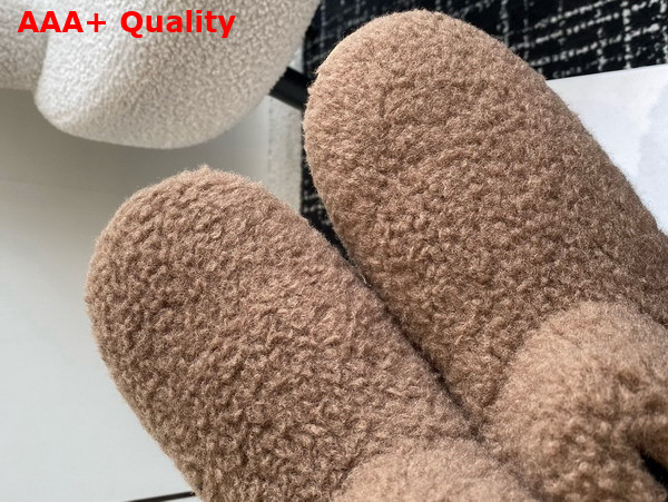 Prada Shearling Booties in Brown 1T711N Replica