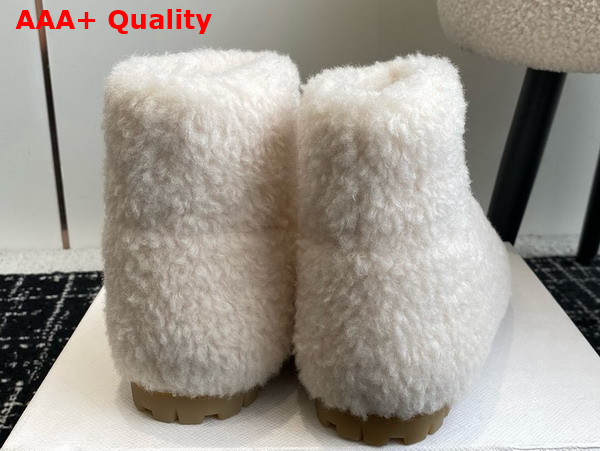 Prada Shearling Booties in White 1T711N Replica