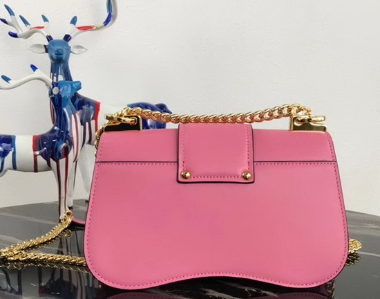 Prada Sidonie Leather Shoulder Bag in Pink Calf Leather