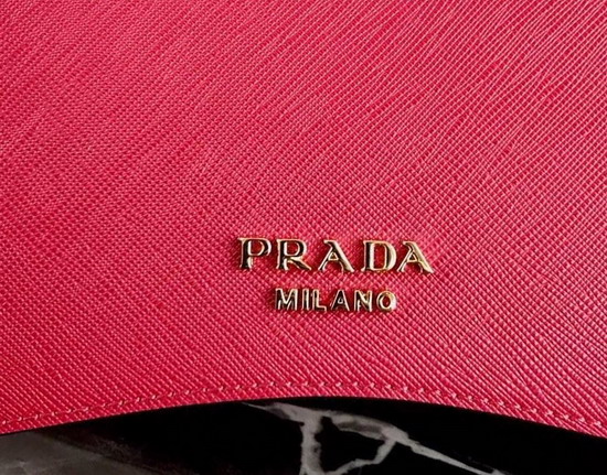 Prada Sidonie Saffiano Leather Bag in Red