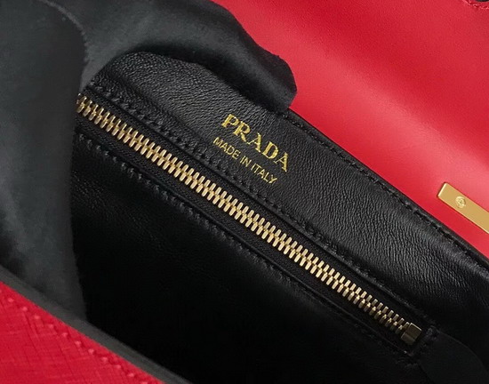 Prada Sidonie Saffiano Leather Bag in Red