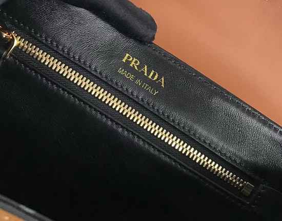 Prada Sidonie Saffiano Leather Bag in Tan