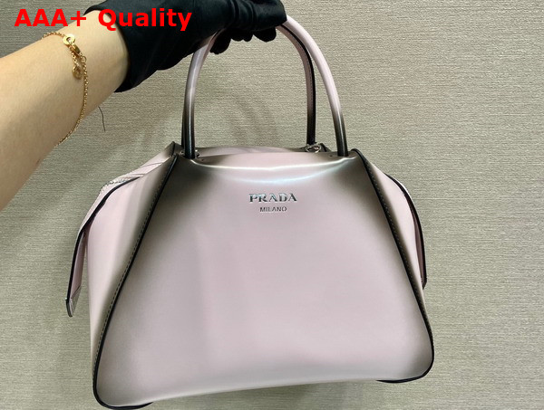 Prada Small Brushed Leather Prada Supernova Handbag in Alabaster Pink 1BA366 Replica