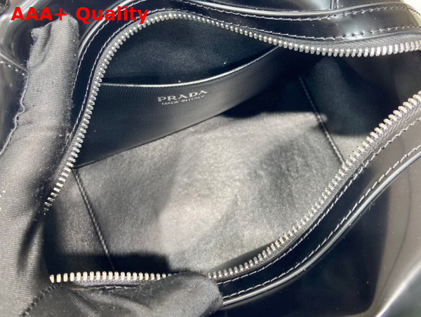 Prada Small Brushed Leather Prada Supernova Handbag in Black 1BA366 Replica