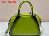 Prada Small Brushed Leather Prada Supernova Handbag in Ivy 1BA366 Replica