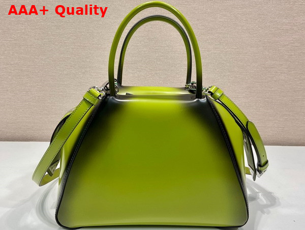 Prada Small Brushed Leather Prada Supernova Handbag in Ivy 1BA366 Replica