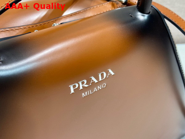 Prada Small Brushed Leather Prada Supernova Handbag in Tobacco 1BA366 Replica