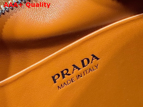 Prada Small Brushed Leather Prada Supernova Handbag in Tobacco 1BA366 Replica