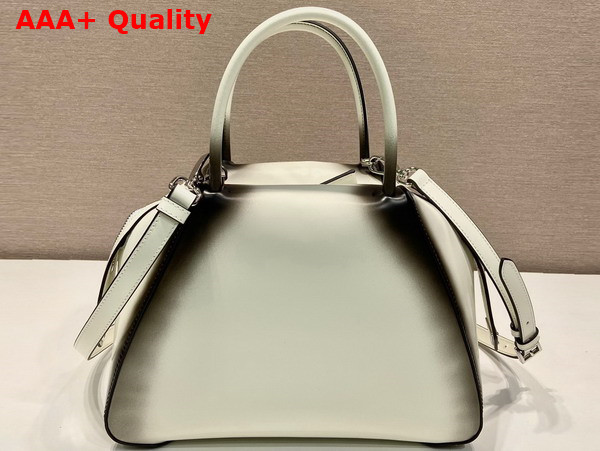 Prada Small Brushed Leather Prada Supernova Handbag in White 1BA366 Replica