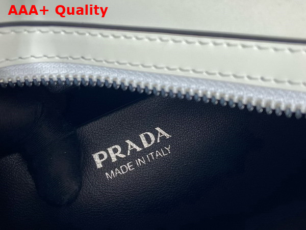 Prada Small Brushed Leather Prada Supernova Handbag in White 1BA366 Replica