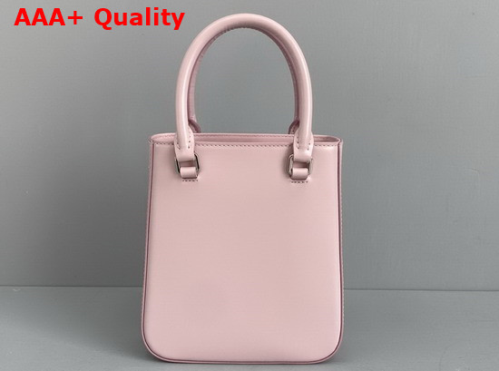 Prada Small Brushed Leather Tote Alabaster Pink 1BA331 Replica