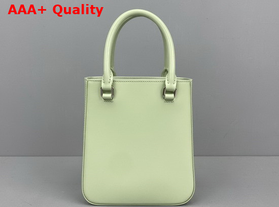 Prada Small Brushed Leather Tote Aqua 1BA331 Replica